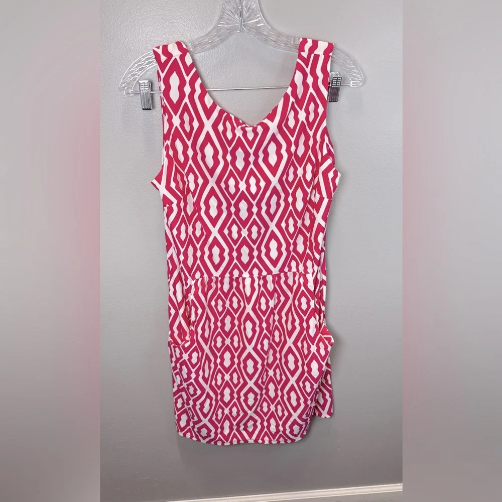 Jude Connally NWT Women’s Mary‎ Pat Circle Ikat Berry Dress with Pockets Large
